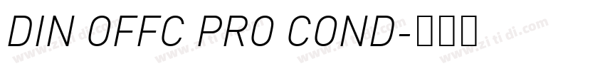 DIN OFFC PRO COND字体转换